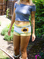 Sunflower baby shorts