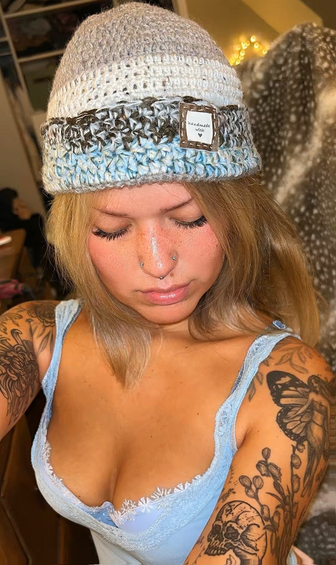 Akłaq “Grizzly bear” wool beanie