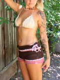 Posy side tie bow baby shorts